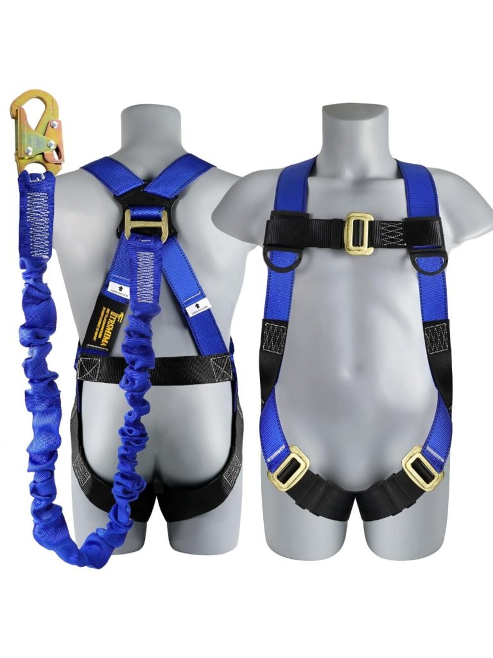 Full Body Safety Harness Kit with 6 ft Lanyard - Fall Protection for